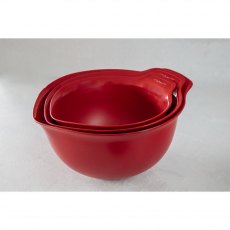 Kitchen Aid Set of 3 Mixing Bowls Empire Red