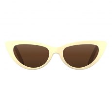 Naughty Sunglasses Matte Cream/Brown