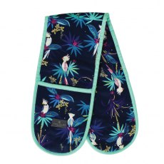 Sara Miller Double Oven Glove Tahiti Cockatoo Blue