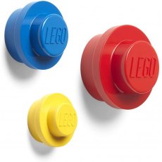 Lego Wall Hangers Set 3 (Red,Blue,Yellow)