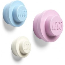 Lego Wall Hangers Set 3 (Light Blue,L.Pink,White)