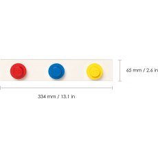 Lego Wall Hanger Rack (Red,Blue,Yellow)