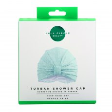 Full Circle Beauty Turban Shower Cap Teal