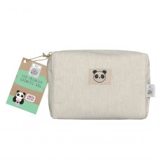 Eco Panda Small Bamboo Cosmetic Bag