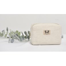 Eco Panda Small Bamboo Cosmetic Bag