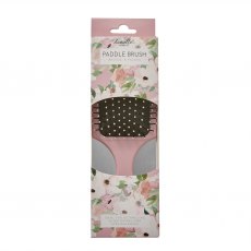 Pink Floral Paddle Brush