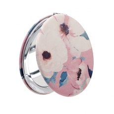Pink Floral Compact Mirror