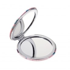 Pink Floral Compact Mirror