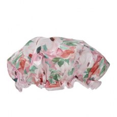 Pink Floral Shower Cap