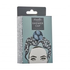 Teal Dot Shower Cap