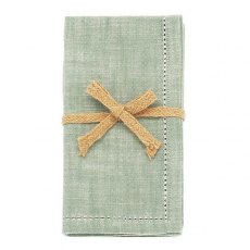 Walton & Co Chambray Napkin Moss Set Of 4