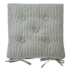 Hampton Stripe Seat Pad & Ties