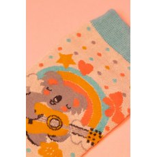 Powder UK Ladies Trainer Socks Musical Koala