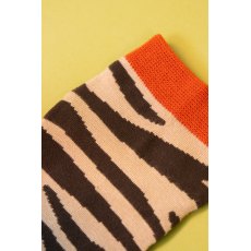 Powder Ladies Trainer Socks Zebra Print
