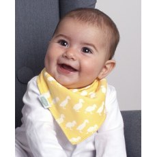 Baby Bandana Dribble Bib Waddling Ducks Yellow