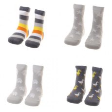 Ziggle Baby Stylish Grey Sock Set Of 4