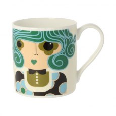 Orla Kiely Dee Dee Teal Quite Big Mug