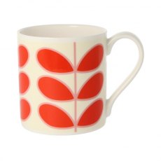 Orla Kiely Linear Stem Red Quite Big Mug
