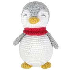 Albetta Crochet Penguin Rattle Toy