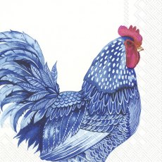 IHR Napkins Blue Plumage