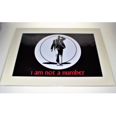 The Prisoner Mounted Print - I am Not a Number