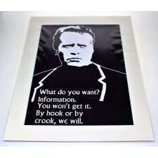 The Prisoner Mounted Print - What do you want?