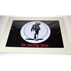 The Prisoner Mounted Print - Be Seeing You