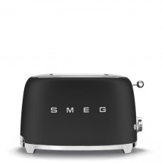 SMEG 50's Style 2 Slice, 2 Slot Toaster - Matte Black SMEG 50's Style 2 Slice, 2 Slot Toaster - Matte Black