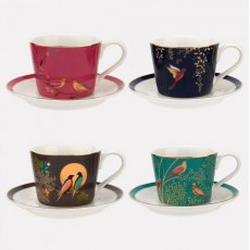 Sara Miller Chelsea Espresso Cup & Saucer Set of 4