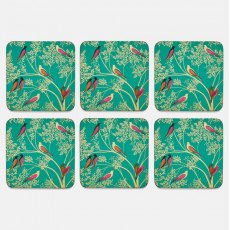 Sara Miller Chelsea Coasters Set of 6 Green