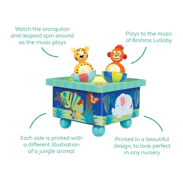 Orange Tree Toys Jungle Animal Musical Box