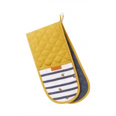 Joules Bee & Striped Double Oven Glove