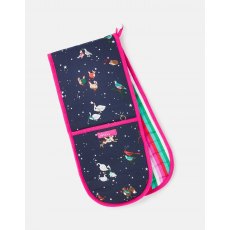 Joules Christmas 12 Days Double Oven Gloves
