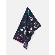 Joules Christmas 12 Days Single Tea Towel