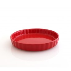 Flan Dish Gourmet Red