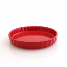 Flan Dish Gourmet Red