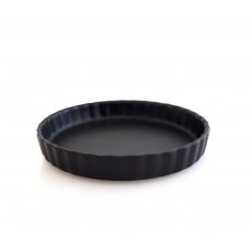 Flan Dish Gourmet Black