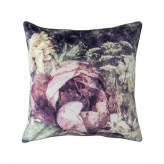 Floral Cushion Silver