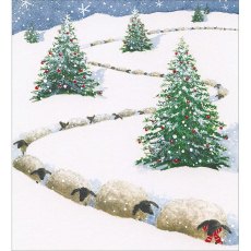 Pack of 5 Sheep Trail Charity Christmas Cards