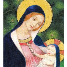 Pack of 5 Charity Christmas Greeting Cards Madonna and Child