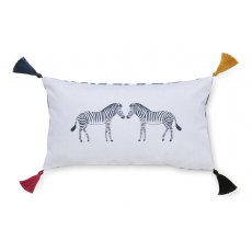 Sophie Allport ZSL Zebra Off White Cushion