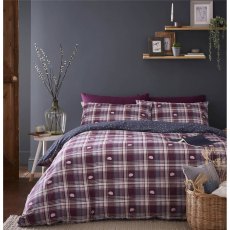 Fat Face Hibernating Hedgehog Plum Bedset