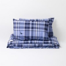 Mr Wills Check Soft Blue Bedset