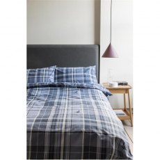 Mr Wills Check Soft Blue Bedset