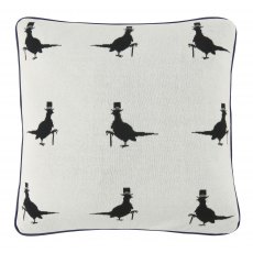 Mr Wills White/Navy Cushion 50x50cm