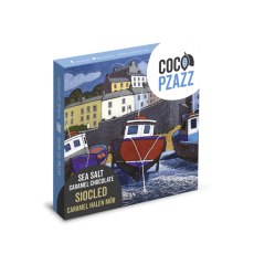 Coco Pzazz Welsh Coast Blend Sea Salt Caramel Bar 80g