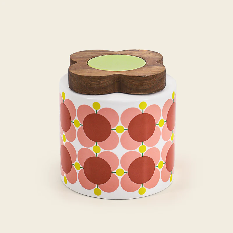 Orla Kiely Storage Jar Atomic Flower Bubblegum