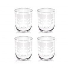 Orla Kiely Set of 4 Formal Water Glasses Stem Print