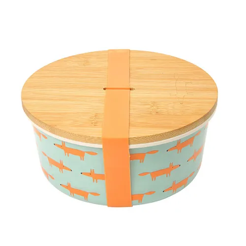 Scion Mr Fox Round Bamboo Pasta Salad Box