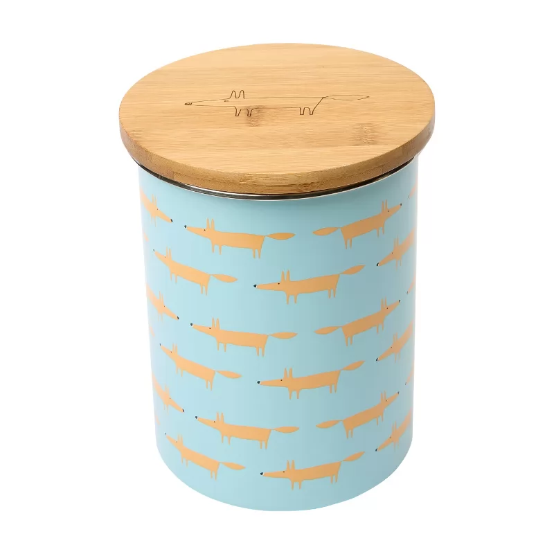 Scion Mr Fox Biscuit Storage Jar - Blue